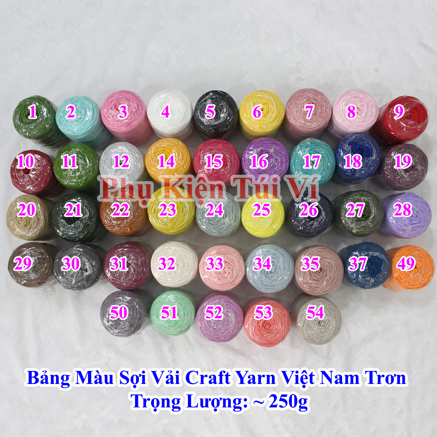 Sợi vải Việt Nam trơn 75k/c 250gr +-25gr/ Sợi vải craft yarn