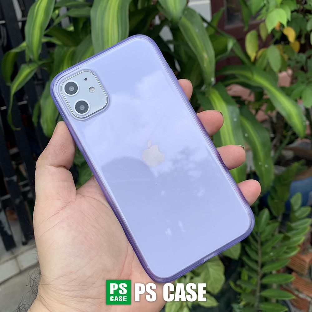 Ốp lưng dẻo chống sốc cao cấp dành cho iPhone 11 - Màu tím mờ - PS Case Phân Phối