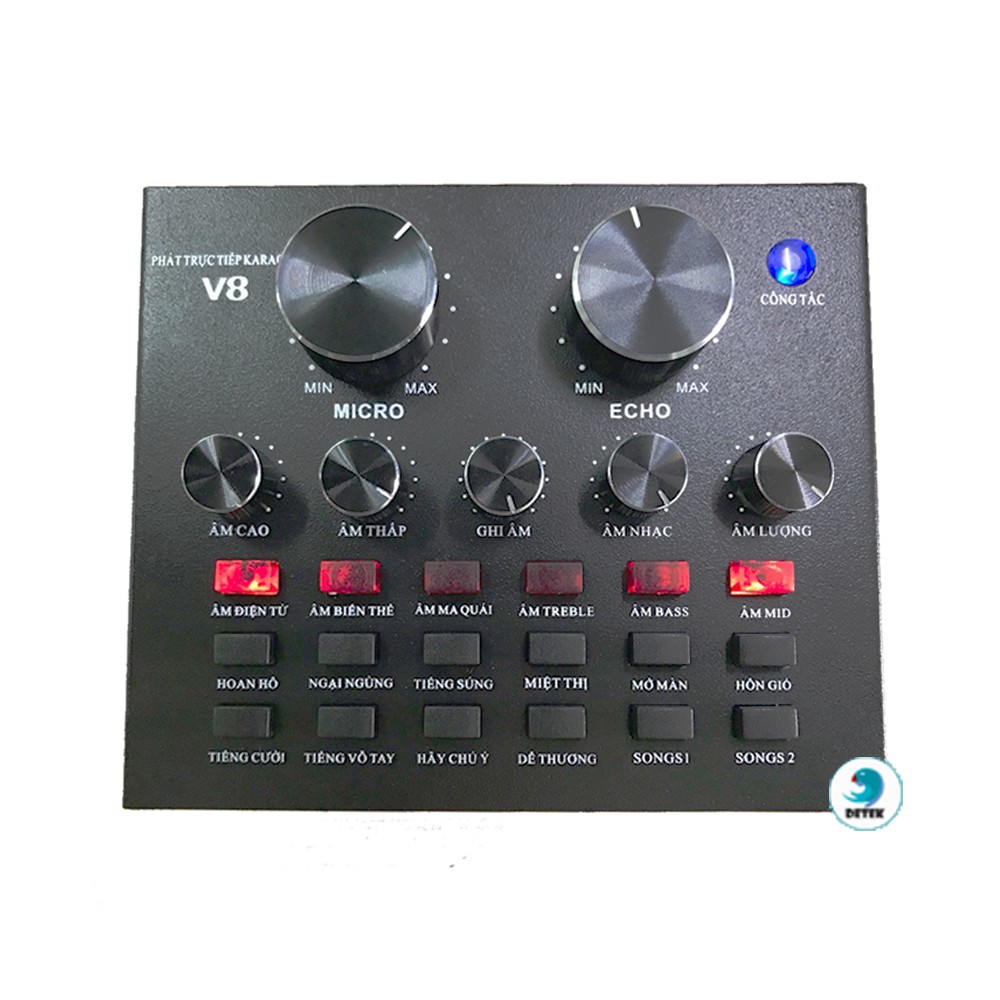[HCM]Sound card V8 có Auto Tone dành cho micro thu âm