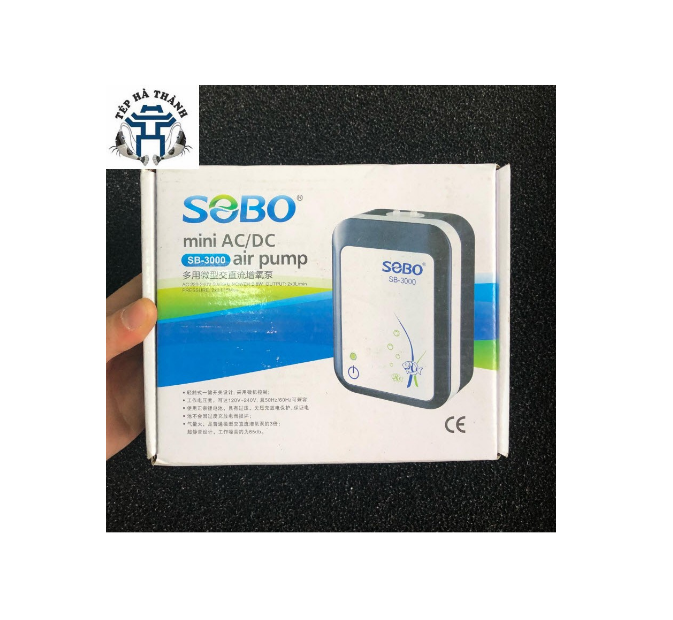 [Hoàn Tiền 10%] Máy Sủi Bể Cá Tích Điện Hai Vòi SoBo SB3000