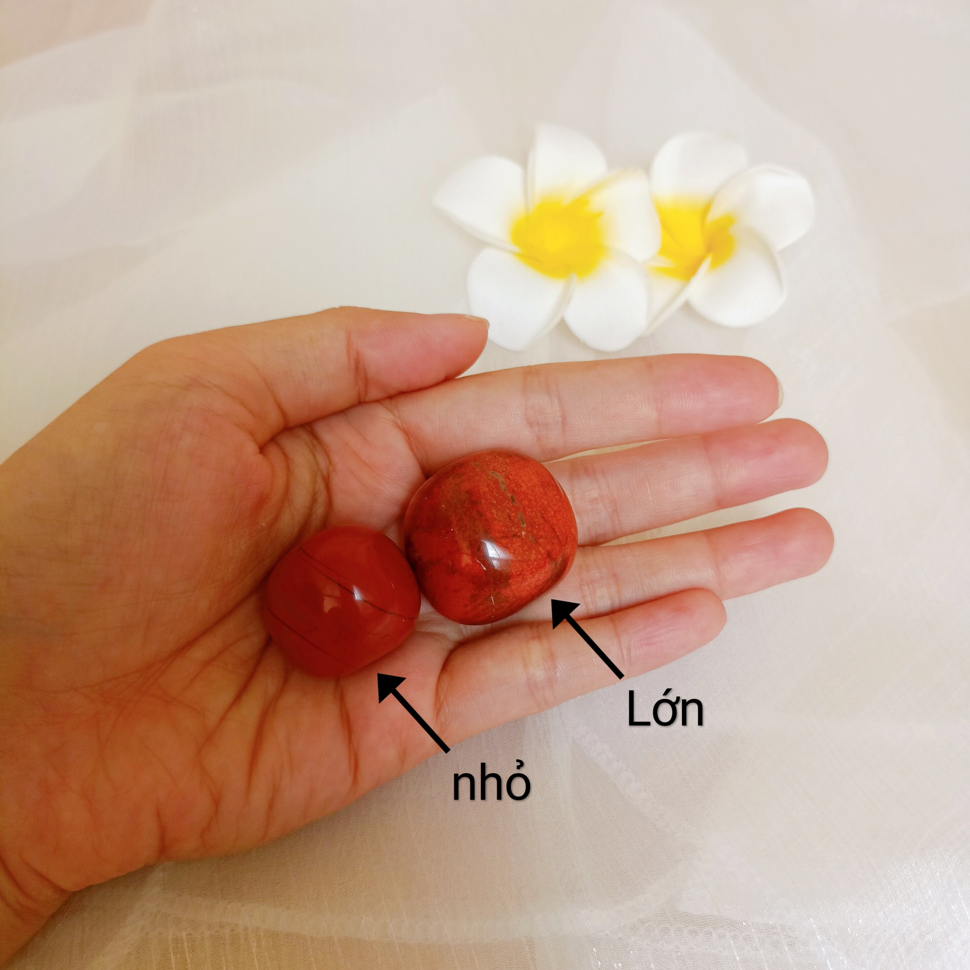 Viên đá Red Jasper đá thanh tẩy tarot