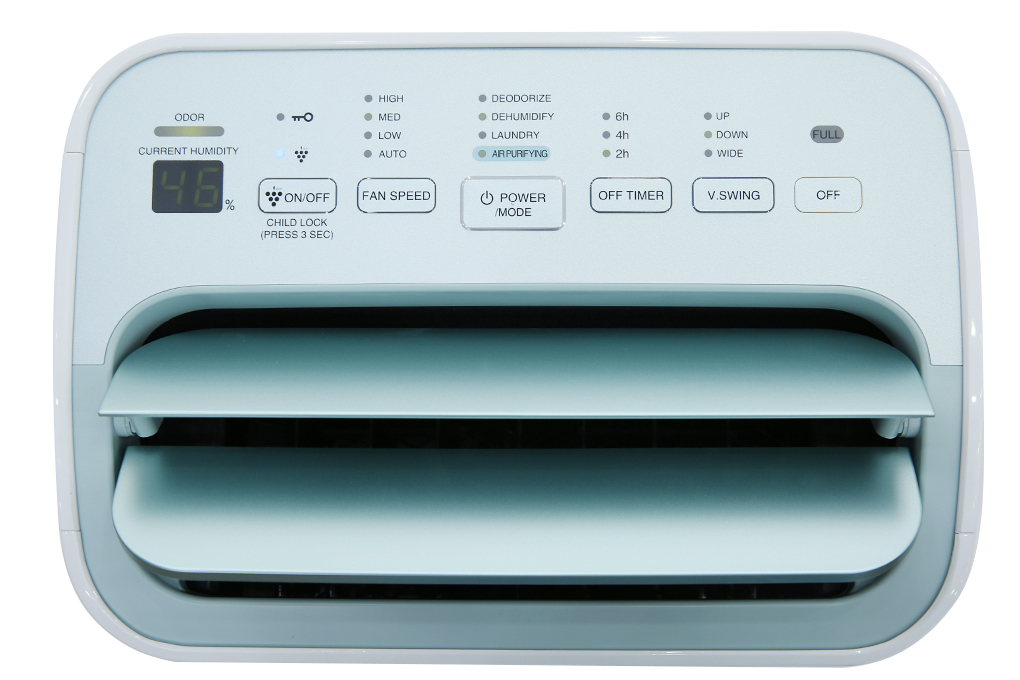 Máy lọc không khí và hút ẩm Sharp DW-E16FA-W (Hàng chính hãng, Công suất 16 lít/ngày, Diện tích 38m2, Bảo hành 12 tháng)