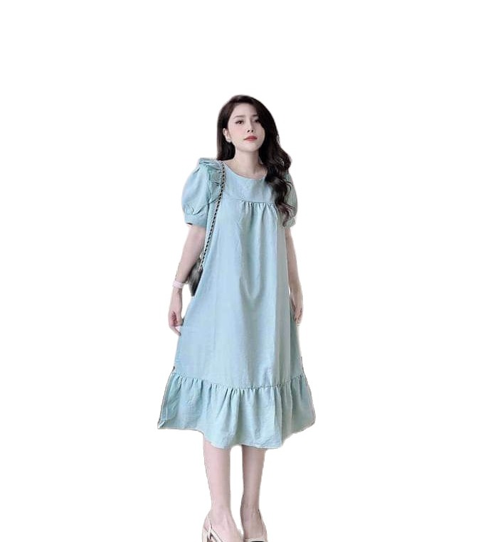 Váy bầu công sở hàng thiết kế dáng xuông