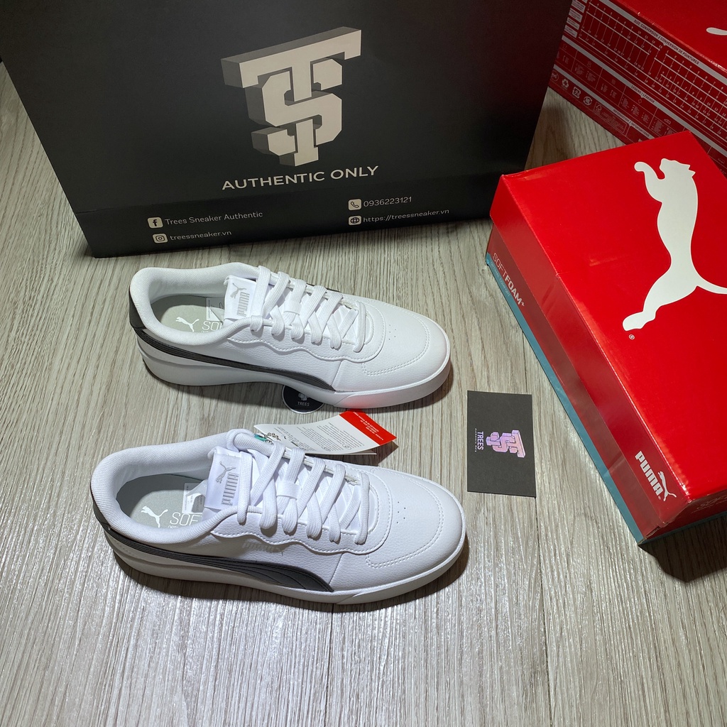 [CHÍNH HÃNG] Giày thể thao PUMA SKYPE CLEAN WHITE 380147 04 Full Box Tag Auth