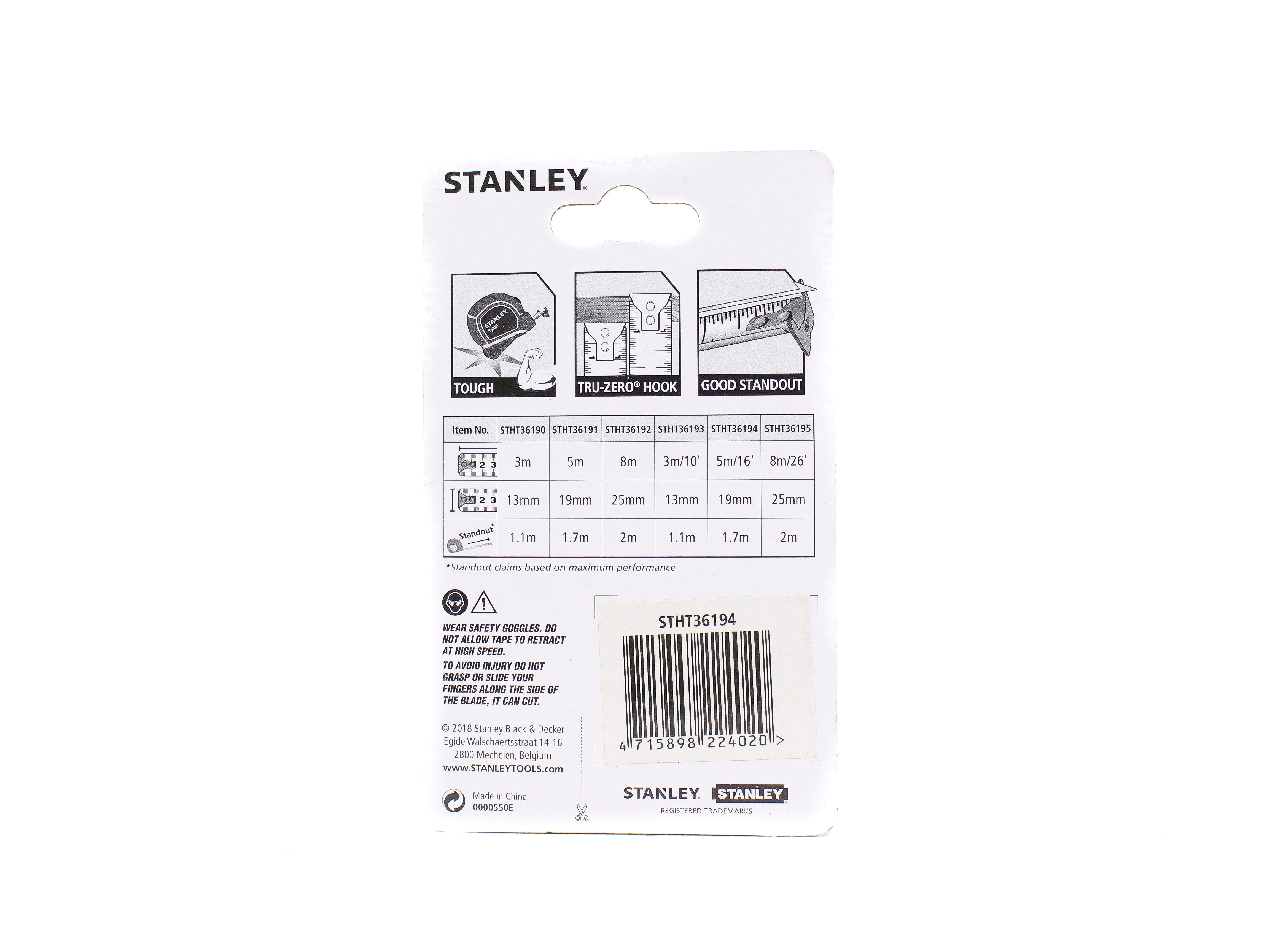 [HCM]Thước cuộn Tylon 5M/16-19MM Stanley STHT36194