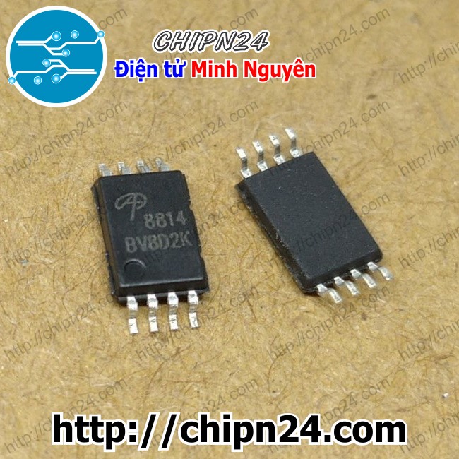 [2 con] (ST) Mosfet Dán AO8814 TSSOP-8 Hàng Tốt 7.5A 20V (2 Kênh N) (SMD) (8814) - HH004681