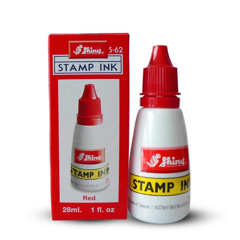 Mực đổ dấu Shiny - màu đỏ - 28ml