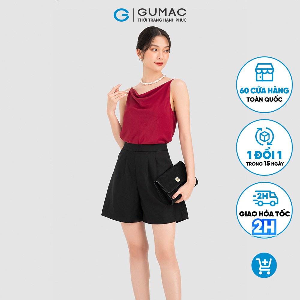Áo 2 dây gumac, áo dây kiểu cổ đổ nhiều màu ac08057