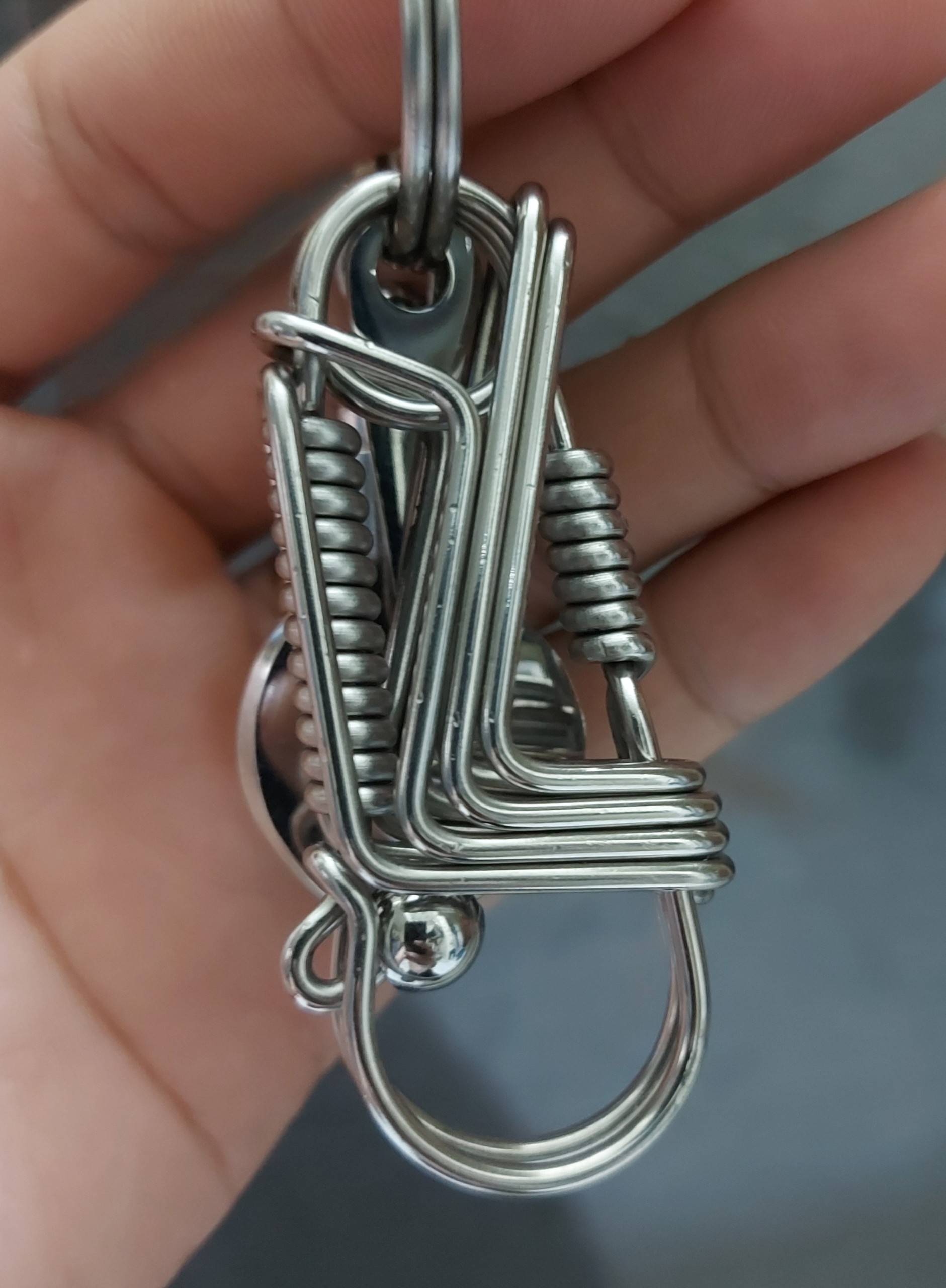 Móc Khóa inox làm thủ công