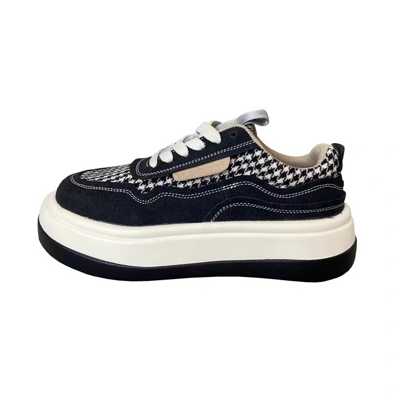 [Hàng có sẵn] GIÀY HOUNDSTOOTH, GIÀY BÁNH MÌ ĐẾ BẰNG MỎNG NHẸ PHONG CÁCH CÁ TÍNH