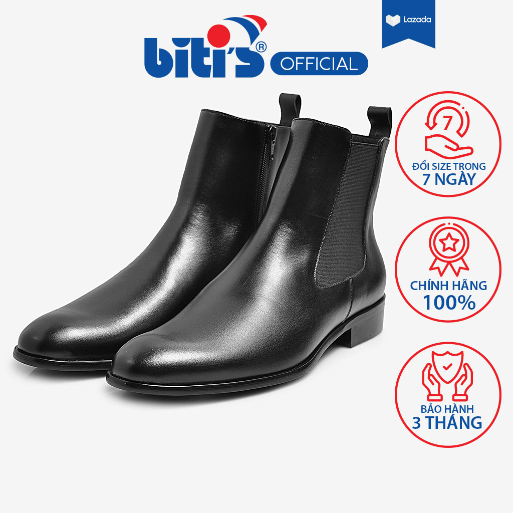 Giày tây boot nam biti's bvm001788den