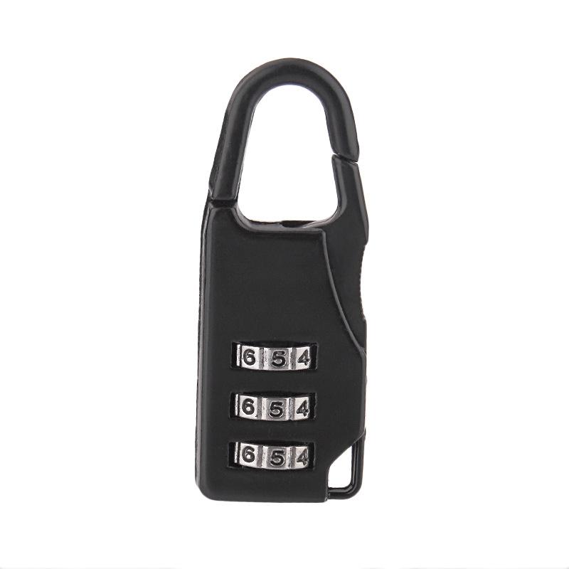 Number Keychain for Backpacks, Suitcases (Black)