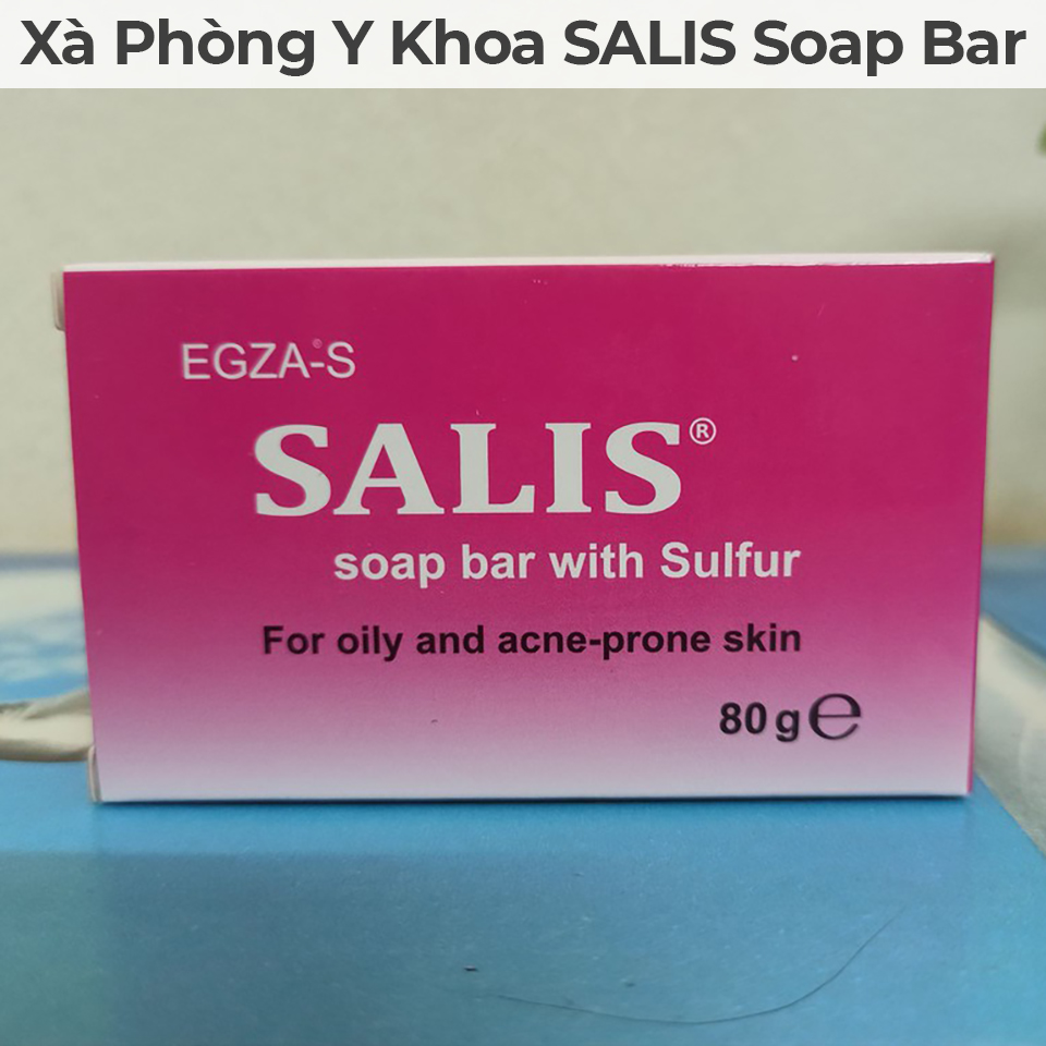 [HCM][ Chính Hãng ] Xà Bông Tắm Mụn SALIS SOAP BAR 80G