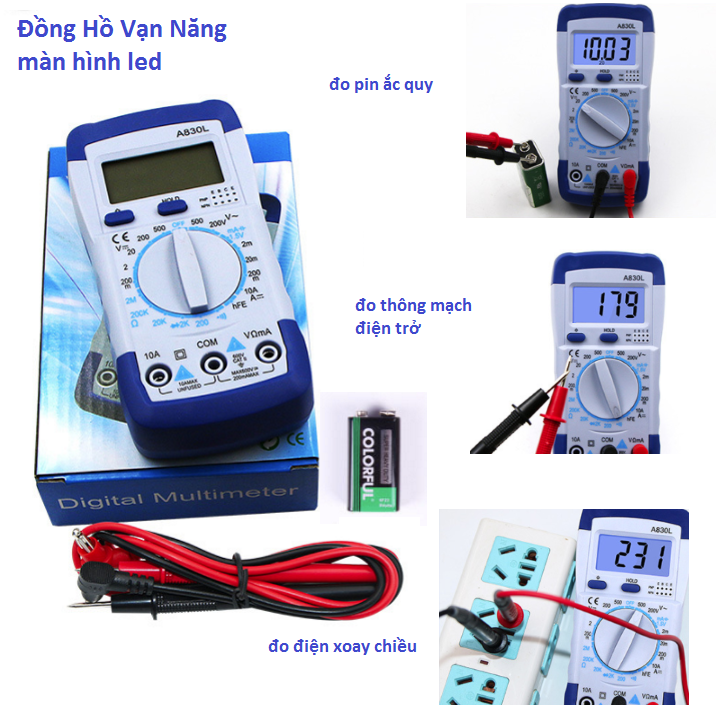 Đồng Hồ Vạn Năng Digital Multimeter A830L