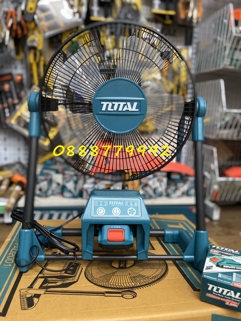 20V Quạt máy dùng pin Total TFALI2001 ( 1 PIN VÀ 1 SẠC)