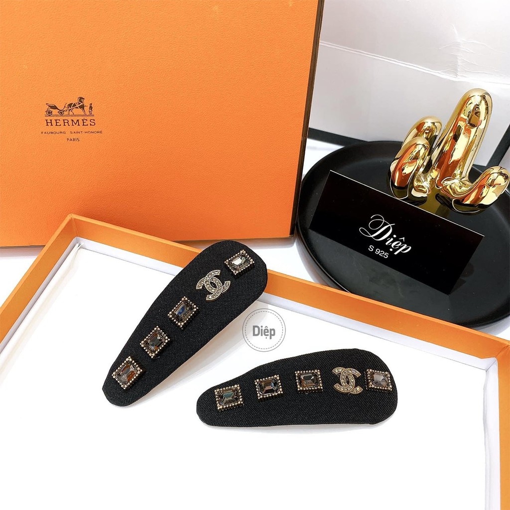 【HOT SALE】 Kẹp tóc thương hiệu kẹp tóc bật đính đá cao cấp
