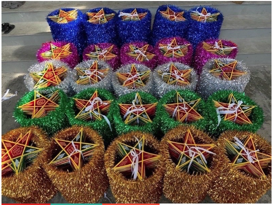 Combo sỉ 50 đèn ông sao 25cm vui trung thu