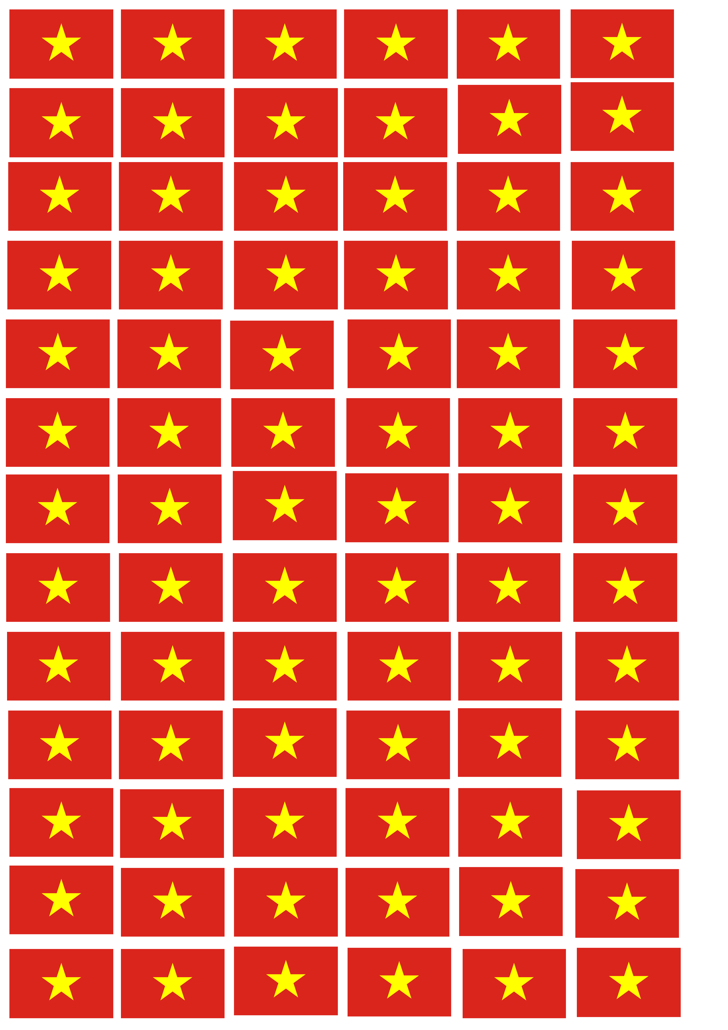 Hình dán lá cờ Việt Nam: Chiêm ngưỡng hình dán lá cờ Việt Nam thật ý nghĩa và đẹp mắt. Với việc sử dụng công nghệ in ấn hiện đại, màu sắc trên lá cờ được tái hiện rực rỡ và sắc nét. Với mỗi mẫu hình dán lá cờ Việt Nam, chúng ta còn có thể tùy ý lựa chọn kích thước và chất liệu phù hợp với mục đích sử dụng.
