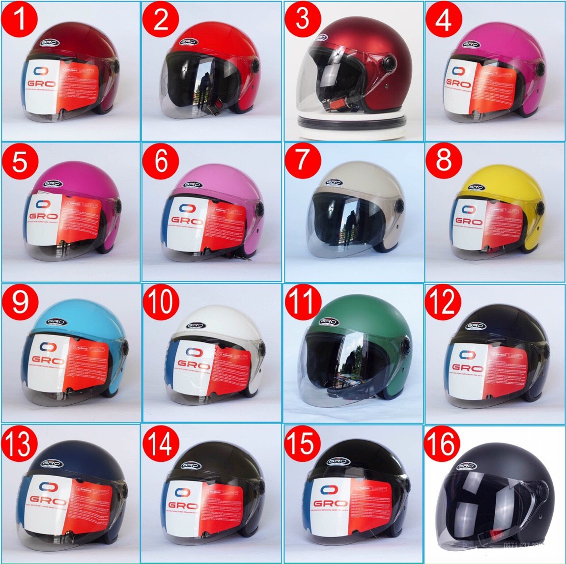 Mũ bảo hiểm GRO 818 phụ nữ