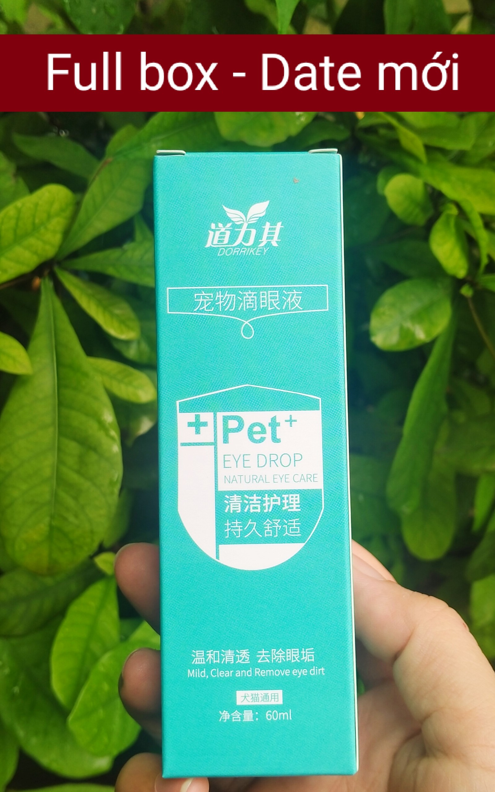 Nhỏ mắt cho chó mèo Dorrikey chai lớn 60ml