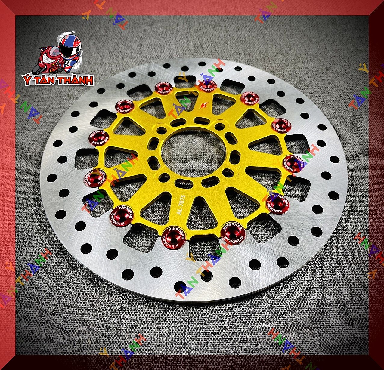 Đĩa thắng king drag 267mm 12 long đền đỏ ms14