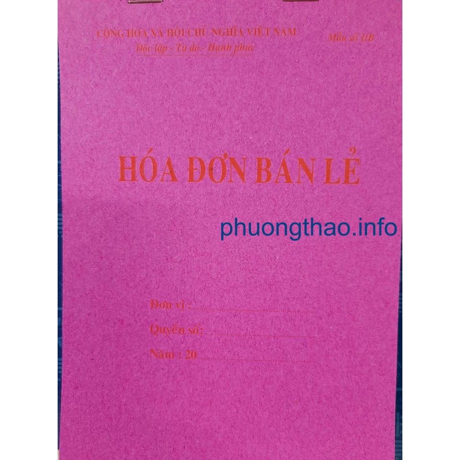 [ Giá Sỉ ] Hoá đơn bán lẻ: 1 Liên, 2 Liên, 3 Liên ( A5/A4 )