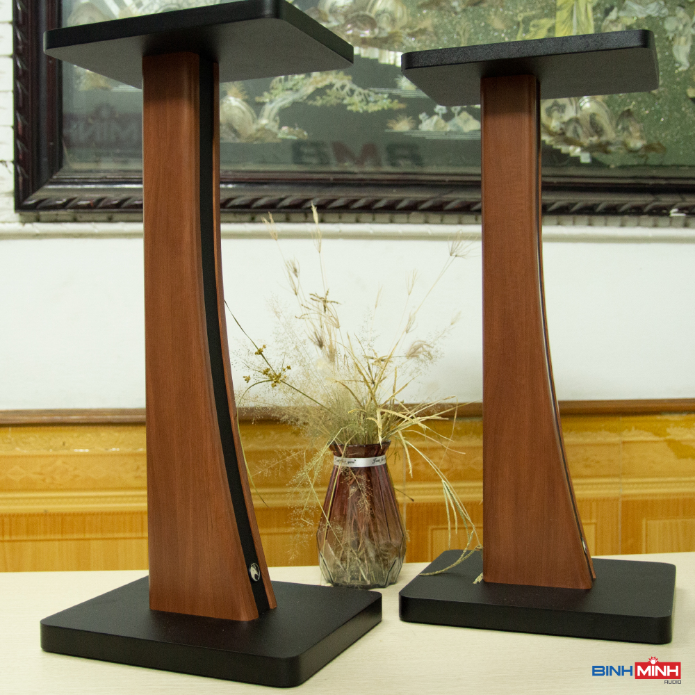 Chân loa gỗ bookshelf thân cong cao 90cm