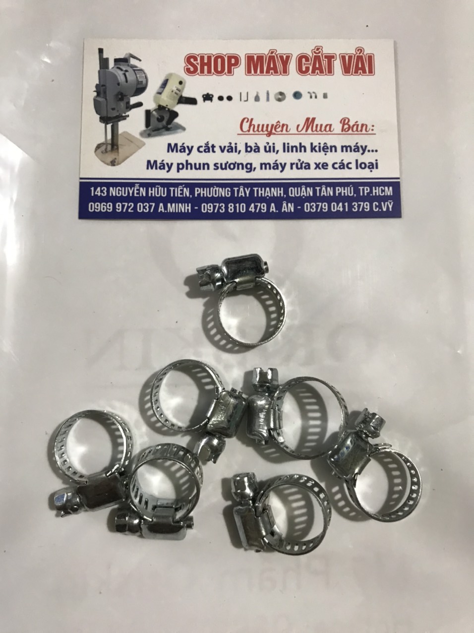 Đai xiết cổ dê cho máy bơm mini