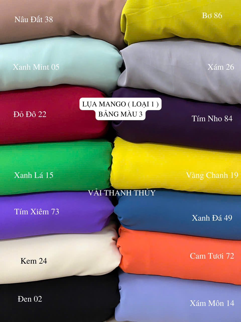 LỤA MANGO( LOẠI 1- HÀNG DÀY)- VẢI MAY ÁO DÀI - DÒNG VẢI CAO CẤP