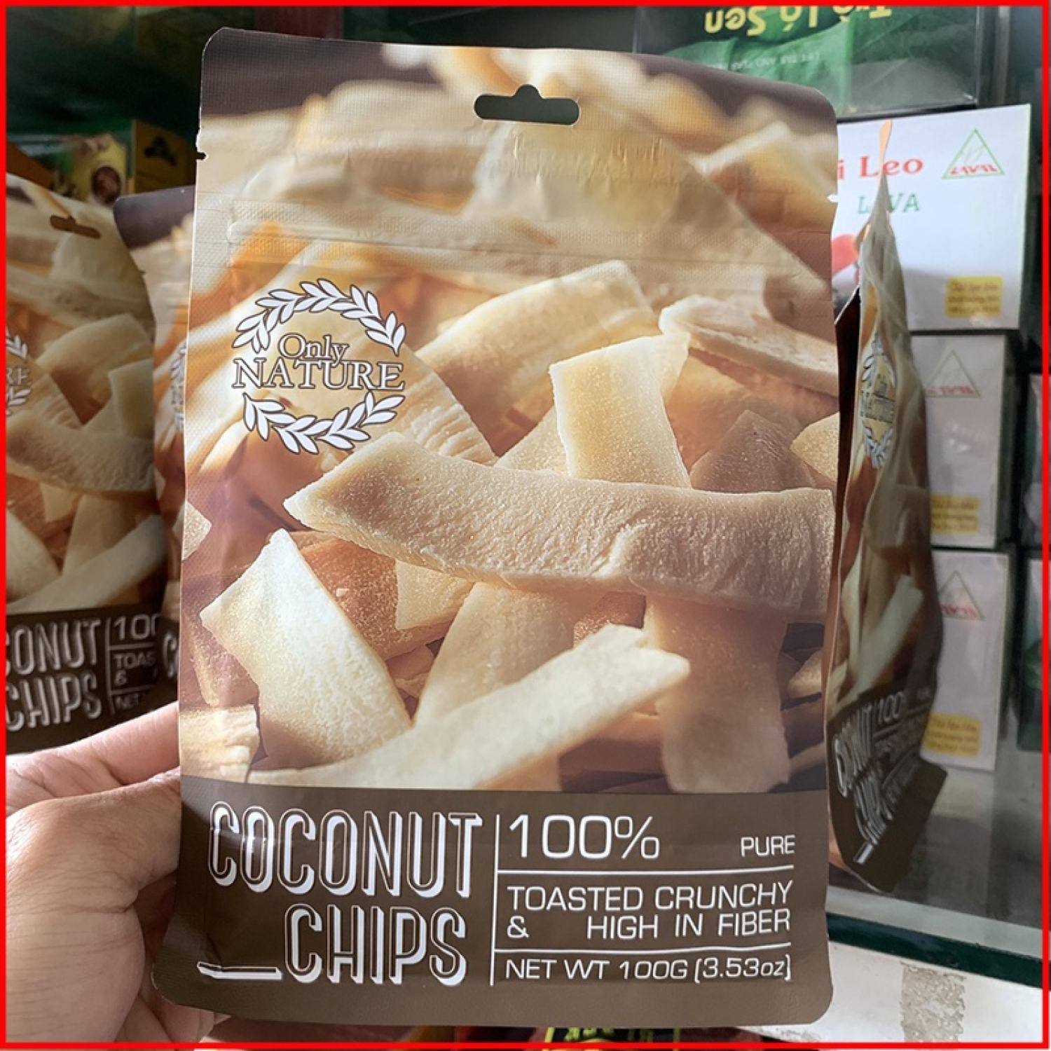 Dừa Sấy Giòn COCONUT CHIPS Túi100g