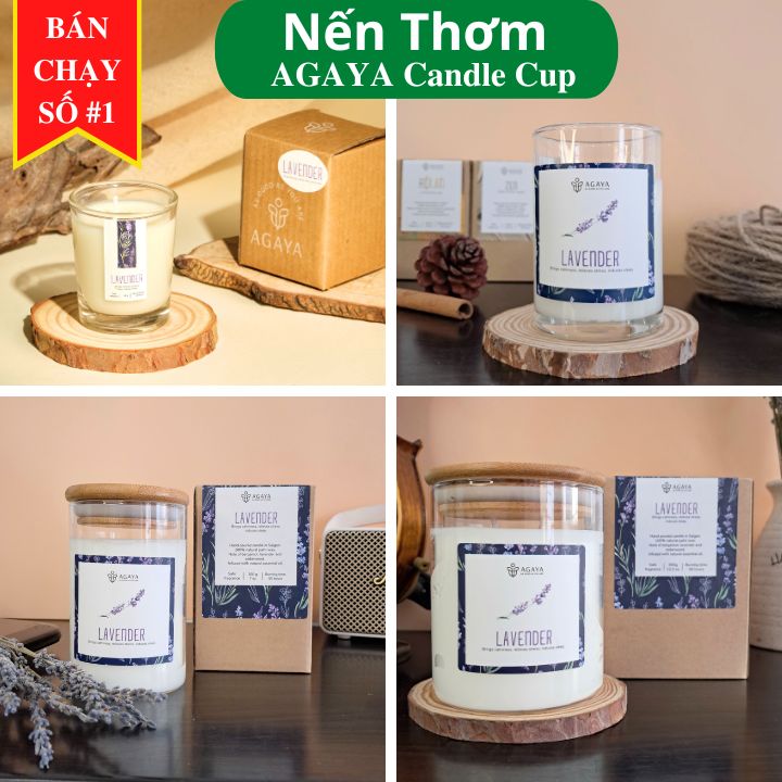 Nến Thơm cao cấp Candle Cup AGAYA - Mùi LAVENDER