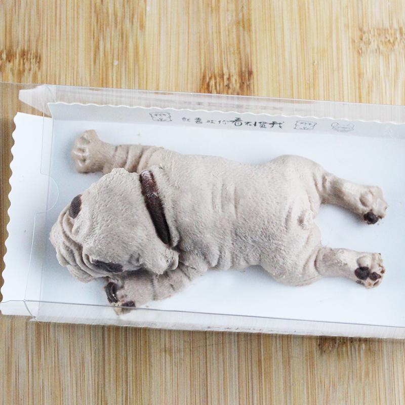 Nổi Danh Trên Mạng 3D Lập Thể Chó Shar PEI Bánh Mousse Bánh Bộ Tạo Khuôn Hình Bẩn Bẩn Chó Kem Sô Cô La Silicone Bánh Mousse Bộ Tạo Khuôn Hình