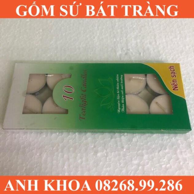 Vỉ 10 nến đốt tinh dầu Gốm sứ Bát Tràng Anh Khoa
