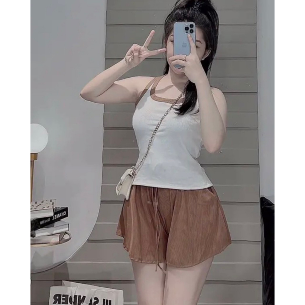 SET BỘ ĐÙI BA LỔ MẶC NHÀ THUN GÂN 4 CHIỀU-BALO