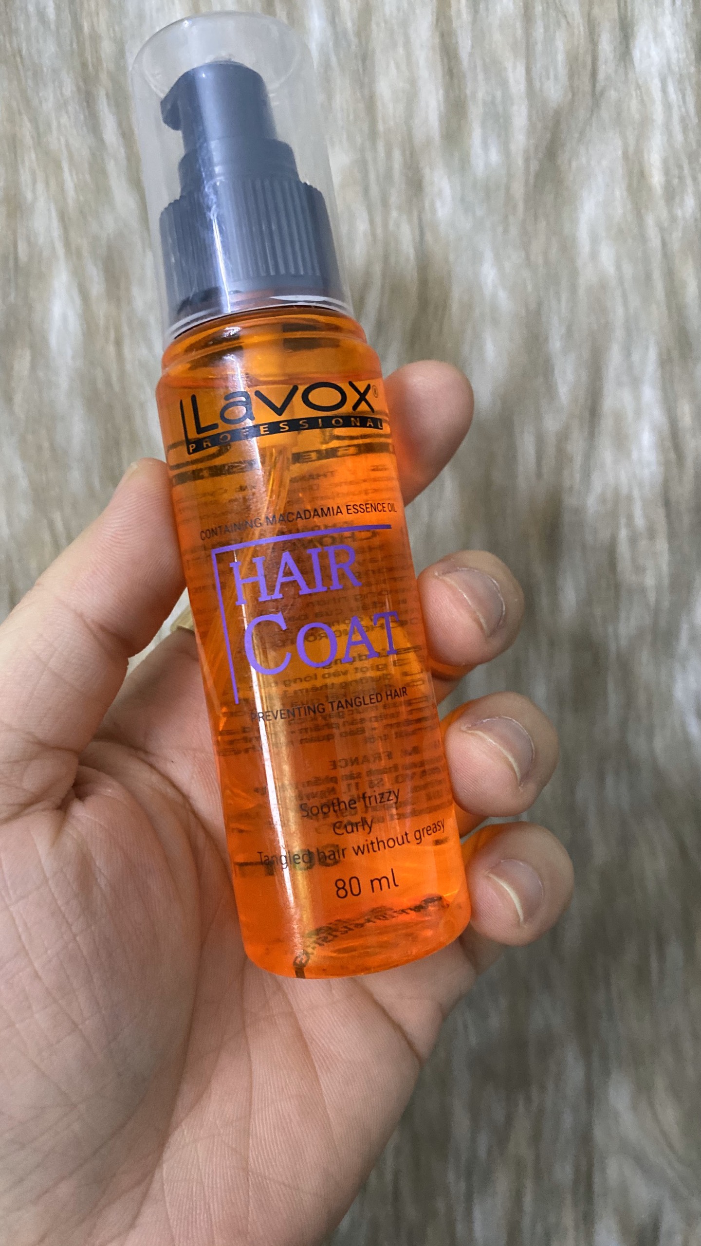 Dầu dưỡng tóc uốn Lavox