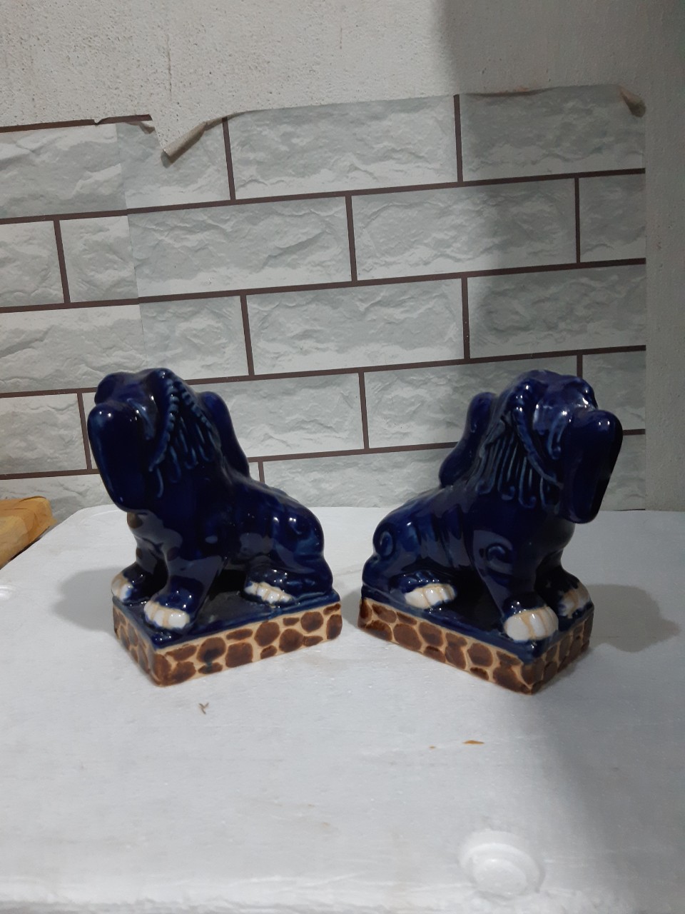 [HCM]Cặp kỳ lân men xanh nhò C15*D22 cm