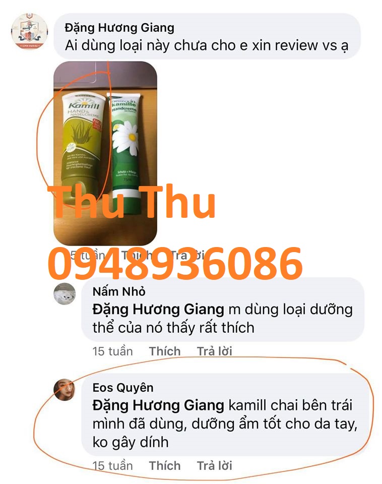 (Review) Tuyp kem dưỡng tay Kamill 100ml Đức
