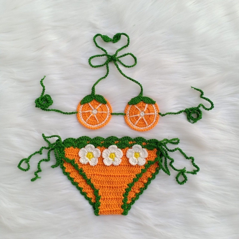 Đồ bơi bikini len cho bé 🌸