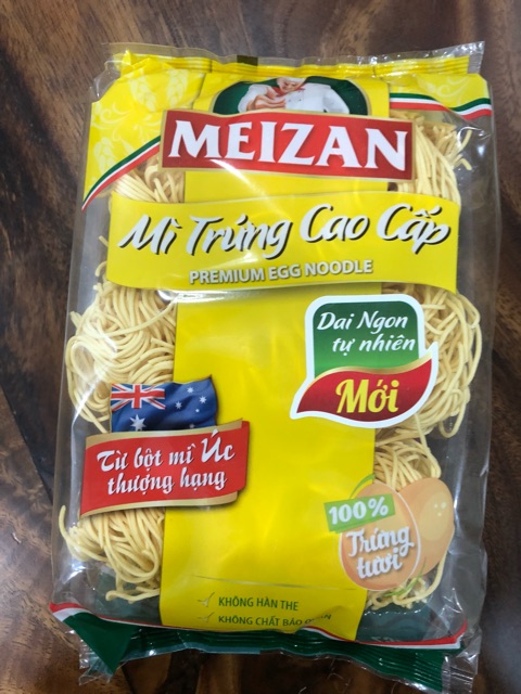 Mì Trứng Cao Cấp Meizan Gói 500G