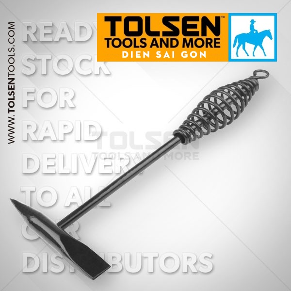 Búa gõ rỉ hàn thép cán lò xo 300g dài 270mm tolsen 44945