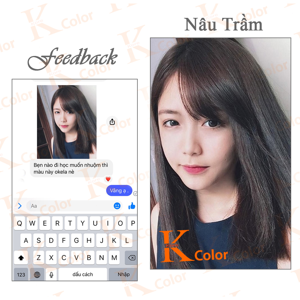 Thuốc nhuộm tóc Nâu Trầm kcolor