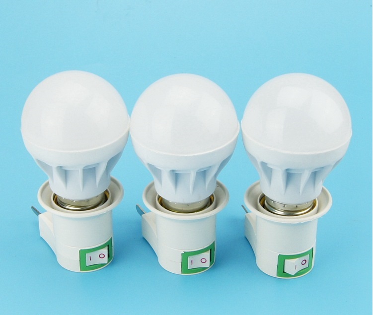 Đui đèn E27 liền công tắc