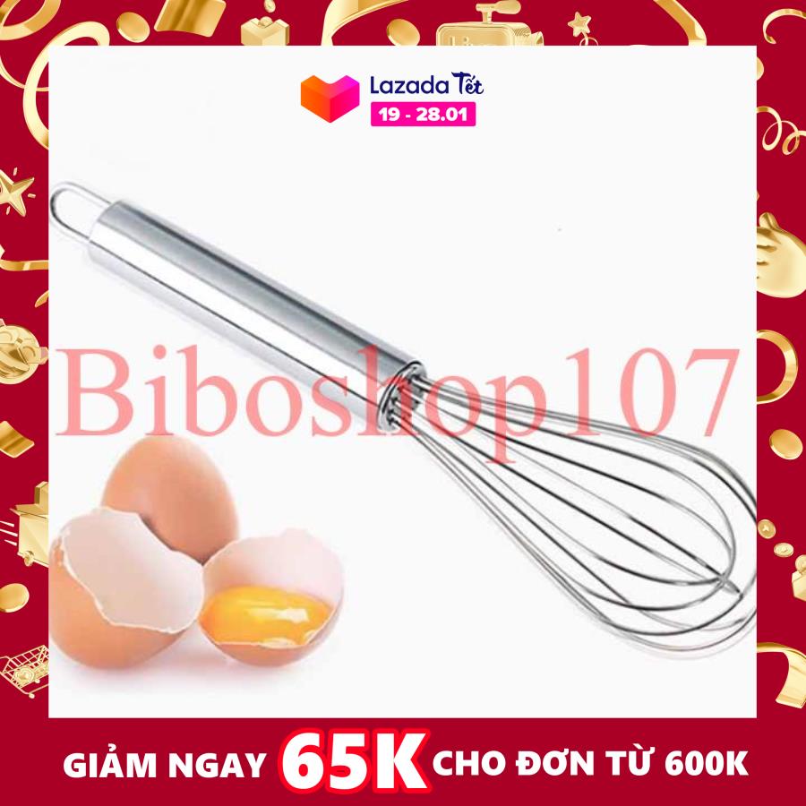 Phới đánh trứng inox 26cm .dụng cụ đánh trứng cầm tay