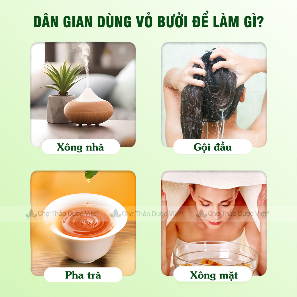 Vỏ bưởi khô 500g, cùi mỏng, vỏ bưởi gội đầu, nhanh mọc tóc, ngừa gãy rụng, xông nhà khử mùi ẩm mốc
