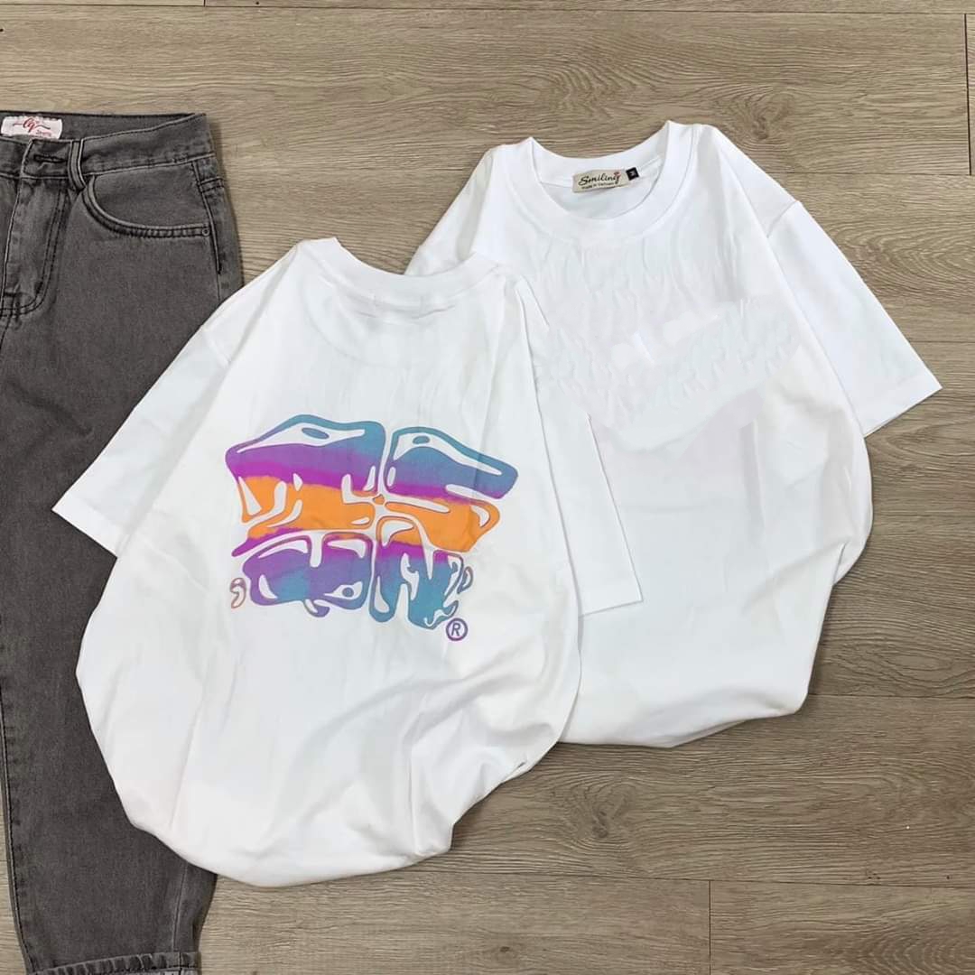 [HCM]Áo thun nam nữ form rộng Hàn Quốc in hình TSUN dễ thương vải dày mịn mát