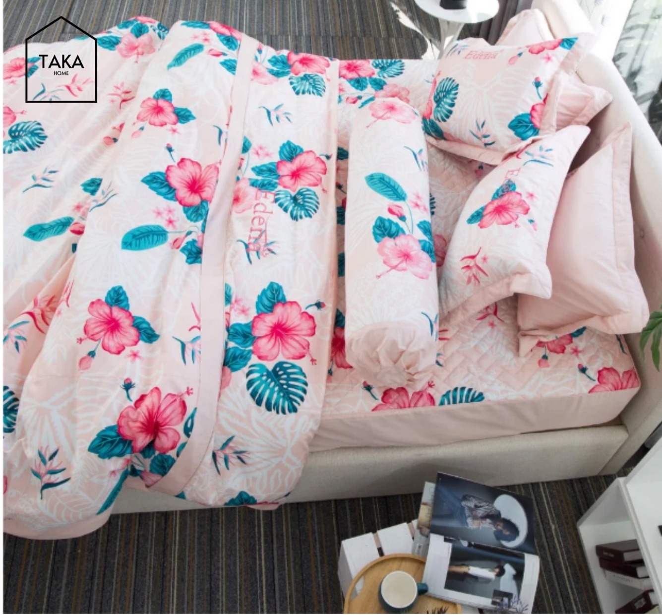 Bộ chăn ra Cotton In 449 Edena