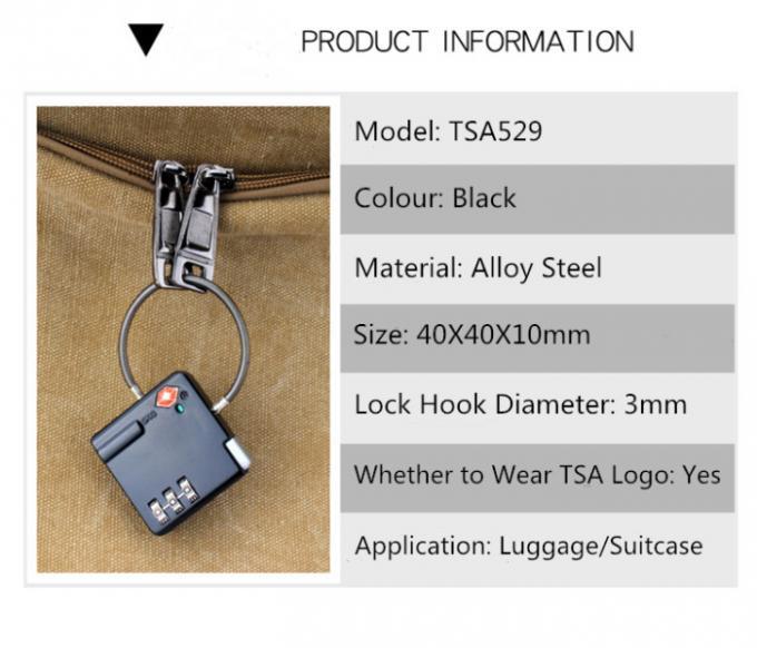 Ổ khóa số TSA cho vali du lịch TSA529
