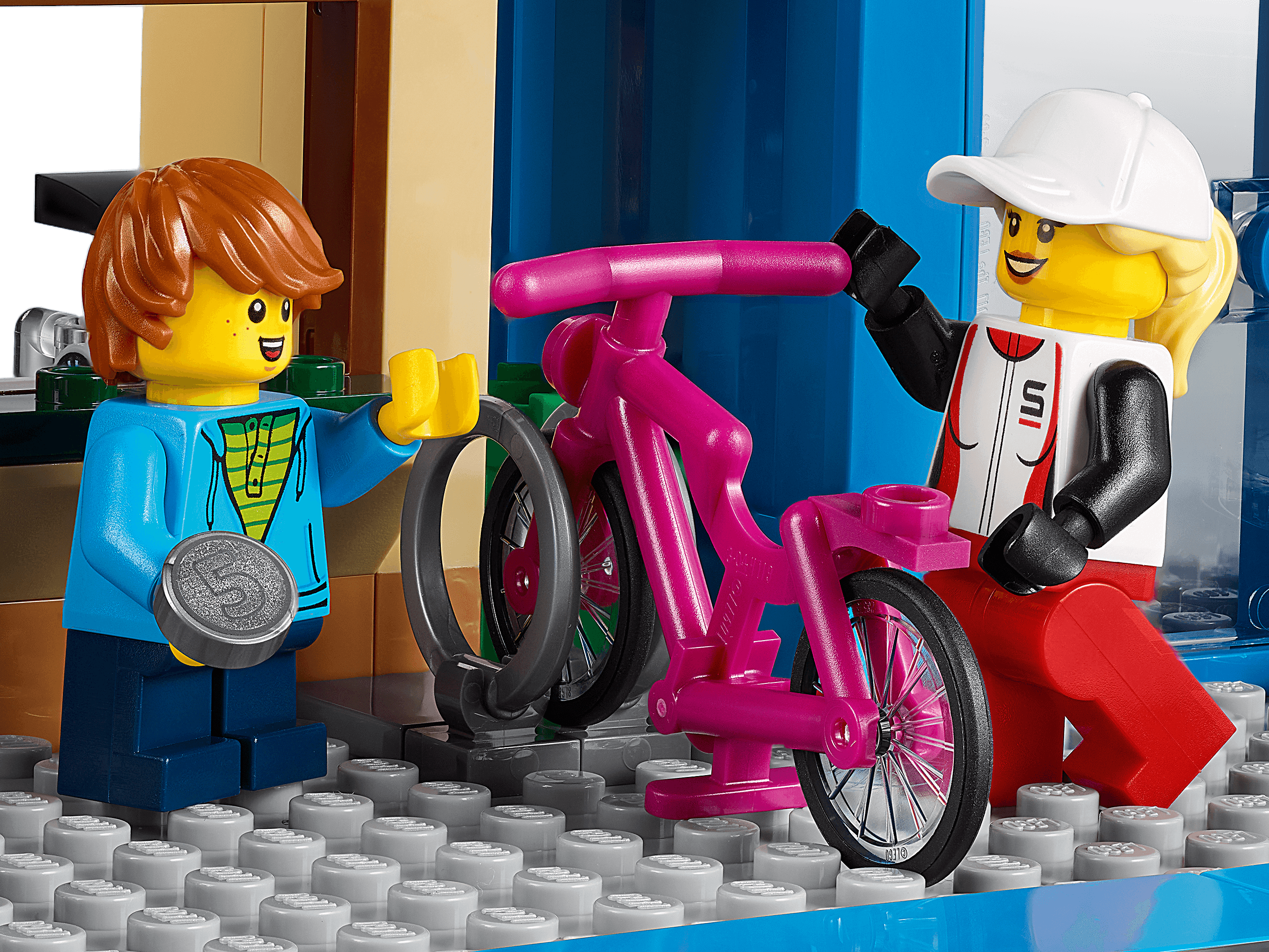 [HAPPY BRICKS] LEGO  CITY - 60306 - SHOPPING STREET - PHỐ MUA SẮM