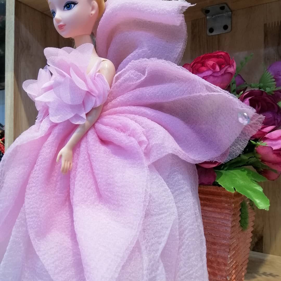 BÚP BÊ VÁY HỒNG SIZE 30CM
