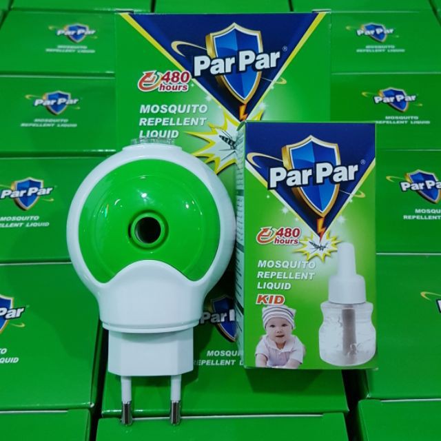 Máy đuổi muỗi parpar cắm thẳng kèm 1 lọ tinh dầu đuổi muỗi 480h